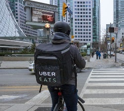 UberEats自行车交付