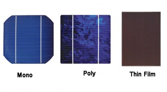 太阳能电池板的种类