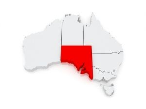 南澳大利亚的地图