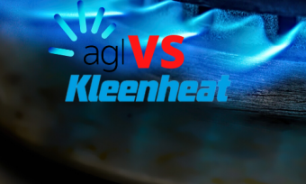 燃气炉燃烧与AGL和Kleenheat标志