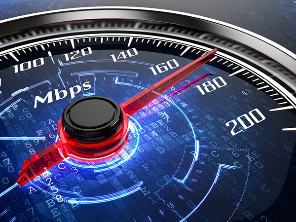速度计显示互联网速度