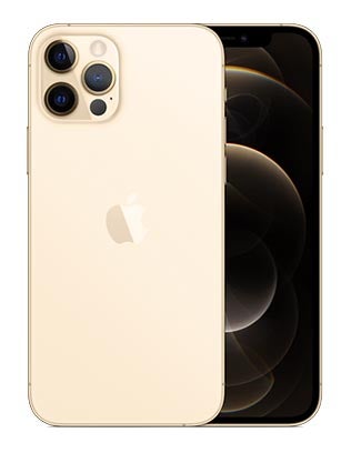 正面和背面的iPhone 12箴黄金色彩设计