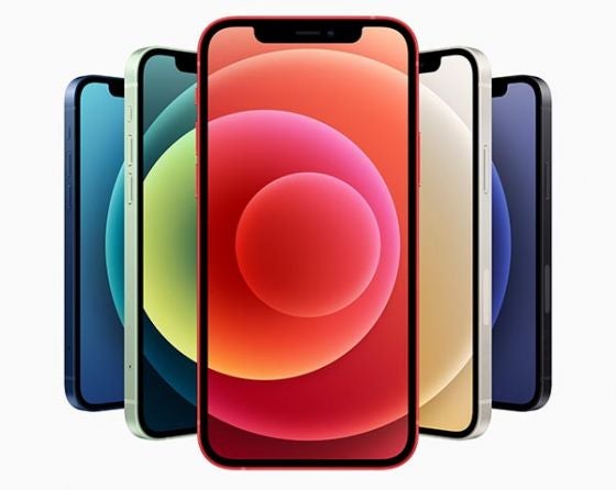 iPhone 12有五种颜色