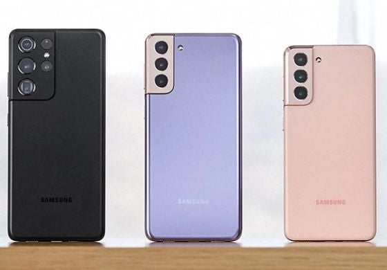 三星Galaxy S21系列手机有黑色、紫色和粉色