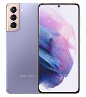 三星Galaxy S21手机的正面和背面是紫色的