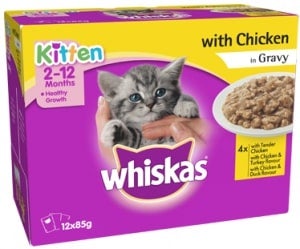 Whiskas小猫鸡和肉汁