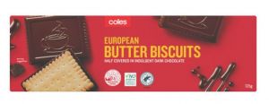 科尔斯欧洲黑巧克力黄油饼干
