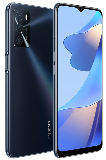 OPPO A54s手机的正面和背面采用黑色配色