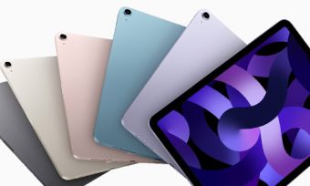 不同颜色的iPad Air平板电脑系列