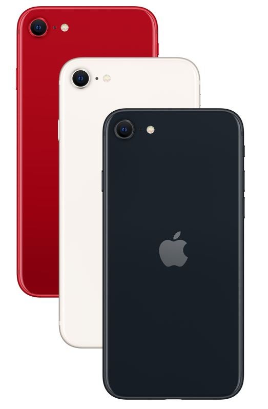 iPhone SE黑色，白色，红色