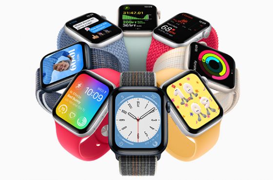 不同颜色的苹果手表SE