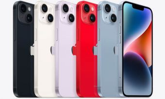 各种颜色的iPhone 14手机