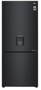 420L底部安装冰箱与门冷却在哑光黑色完成